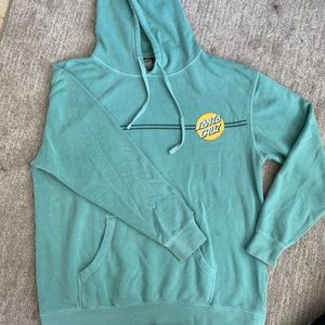 SantaCruz Skateboards hoodie - XL - sea foam green